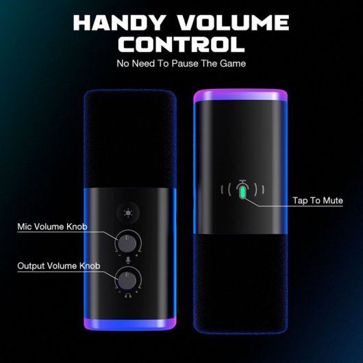 FIFINE AMPLIGAME AM8 Micrófono Dinámico XLR/USB RGB para Streaming y Podcasting