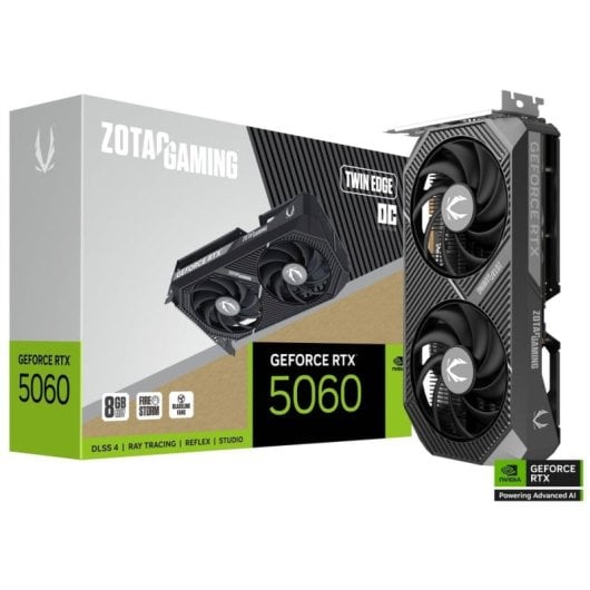 ZOTAC GAMING GeForce RTX 5060 Twin Edge OC 8GB GDDR7 Reflex 2 RTX AI DLSS4