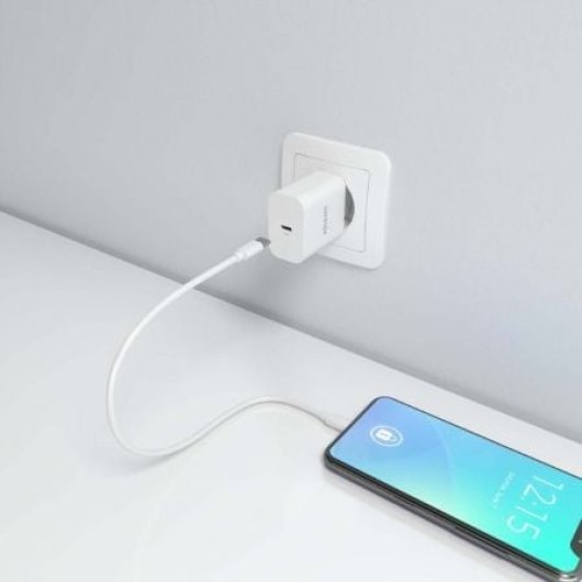 AISENS A110-0940 Cargador de Pared GaN 33W USB-C AI Inteligente Blanco