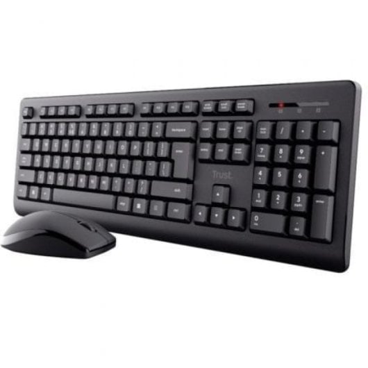 Trust Primo Wireless Deskset Pack Kabellose Tastatur und Maus Schwarz