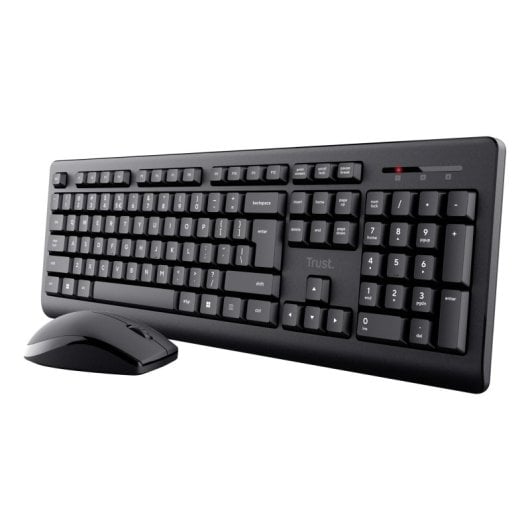 Trust Primo Wireless Deskset Pack Kabellose Tastatur und Maus Schwarz