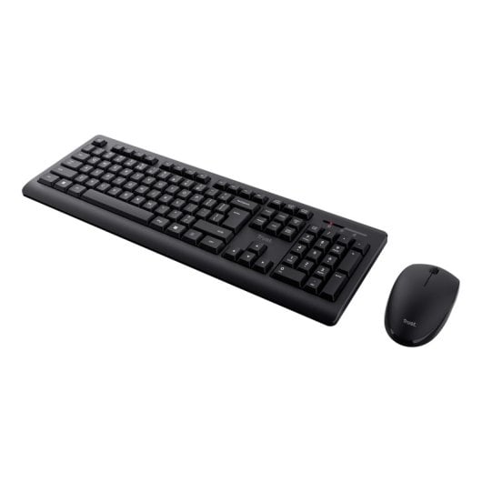 Trust Primo Wireless Deskset Pack Kabellose Tastatur und Maus Schwarz