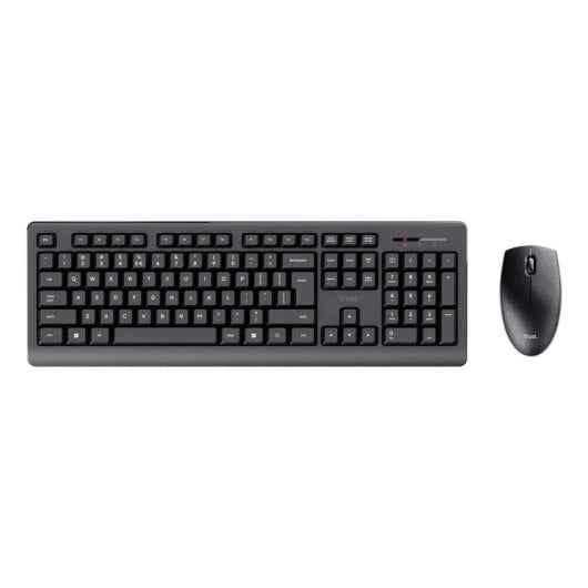 Trust Primo Wireless Deskset Pack Kabellose Tastatur und Maus Schwarz