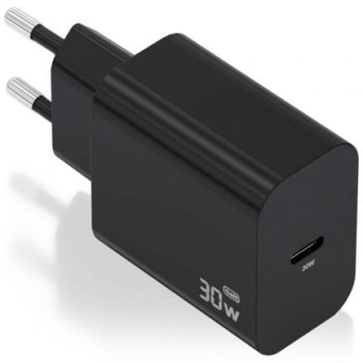 Chargeur USB-C AISENS GaN30W PD3.0 PPS QC3.0 1xUSB-C Noir