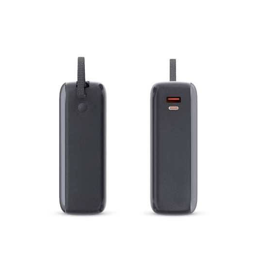 Ksix 30.000 Mah Power Bank, Carga Rápida 65w Pd, Carga Portátiles, Cable Integrado Usb-c, Pantalla Led, Negro