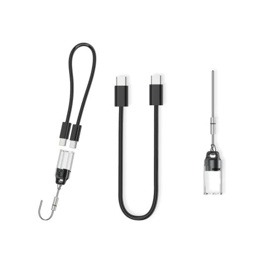 Power Bank Ksix da 10.000 mAh, ricarica rapida PD da 22,5 W, ricarica simultanea, cavo convertibile USB-C + passante, display LED, nero