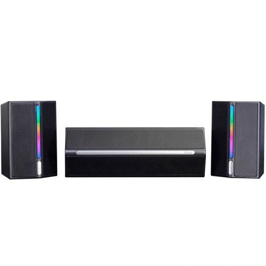 Fifine AmpliGame A22 Sistema de Altavoces Bluetooth 2.1 RGB para PC con Subwoofer Negros