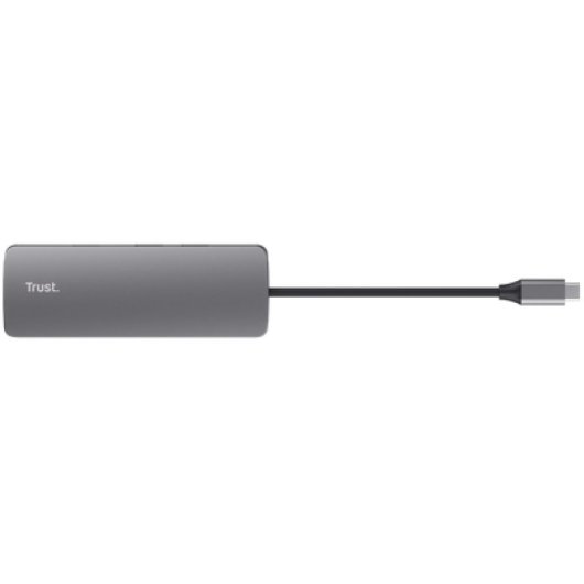 TRUST Dalyx Adaptador Multipuerto 8 en 1 Gris