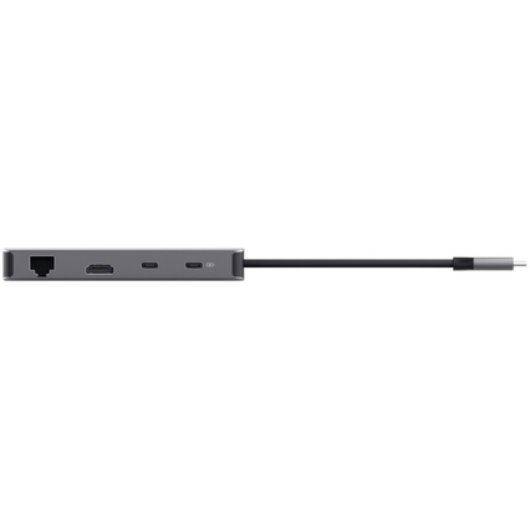 TRUST Dalyx Adaptador Multipuerto 8 en 1 Gris