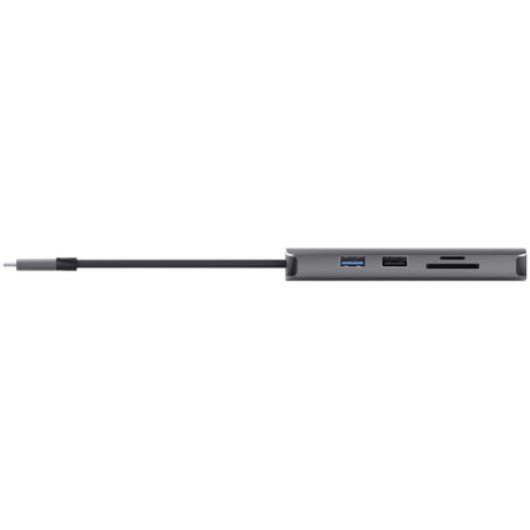TRUST Dalyx Adaptador Multipuerto 8 en 1 Gris