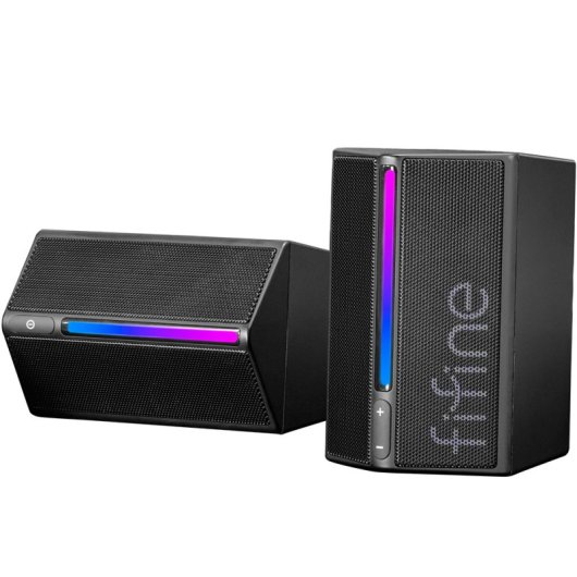 Fifine AmpliGame A20 Altavoces Gaming 2.0 RGB 4W Negros