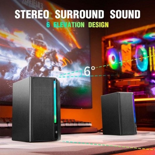 Altoparlanti Fifine Gaming 2.0 con cavo 4W e illuminazione RGB personalizzabile