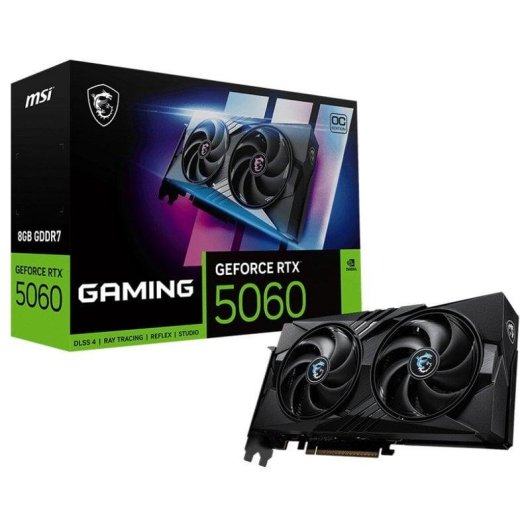 Grafikkarte MSI GeForce RTX 5060 Gaming OC 8GB GDDR7 Reflex 2 RTX AI DLSS4