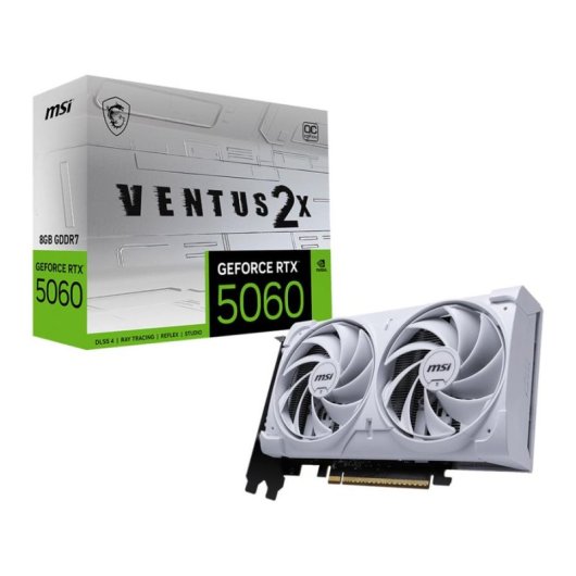 Scheda Grafica MSI GeForce RTX 5060 VENTUS 2X OC 8GB GDDR7 DLSS4 Reflex 2 AI RTX Raffreddamento TORX