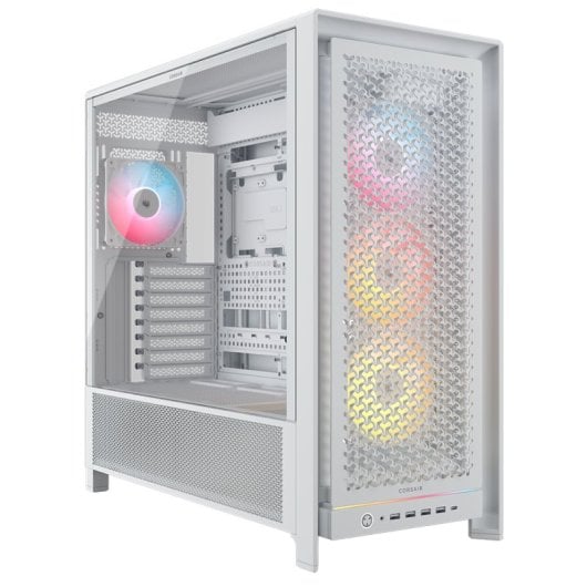 Corsair FRAME 5000 RS ARGB Torre E-ATX Cristal Templado USB-C Blanca
