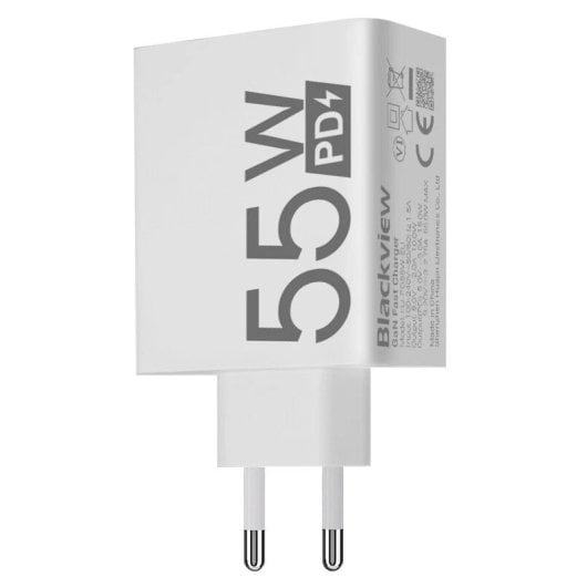 Blackview Cargador USB-C 55W Carga Rápida 3.0 Blanco