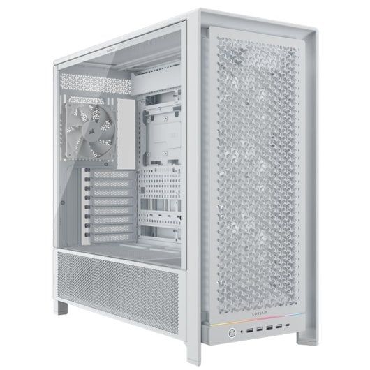Corsair FRAME 5000 RS Torre E-ATX Cristal Templado USB-C Blanca