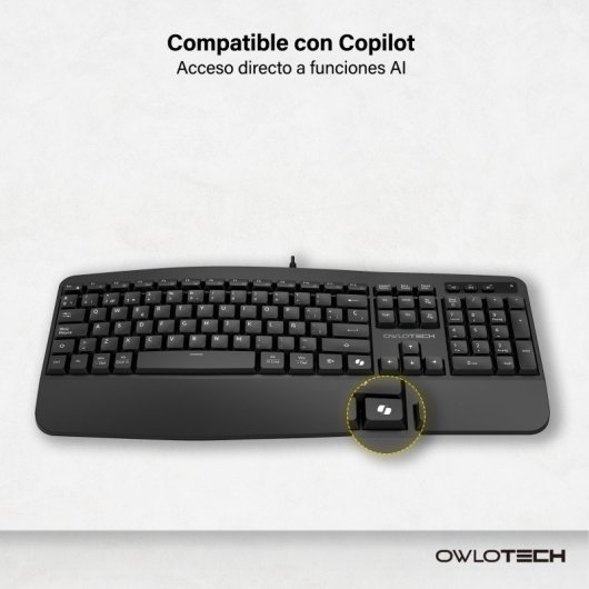 Owlotech K500 Schwarze Tastatur