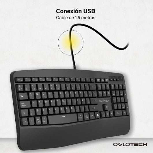 Owlotech K500 Schwarze Tastatur