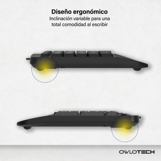 Owlotech K500 Schwarze Tastatur