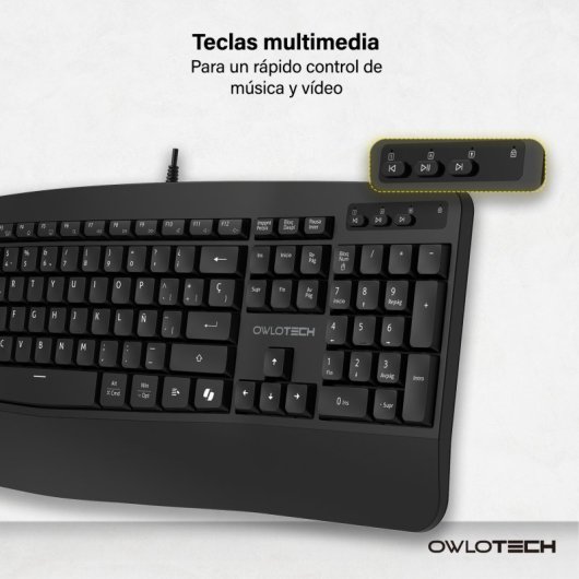 Owlotech MK500 Combo Teclado y Ratón Negro