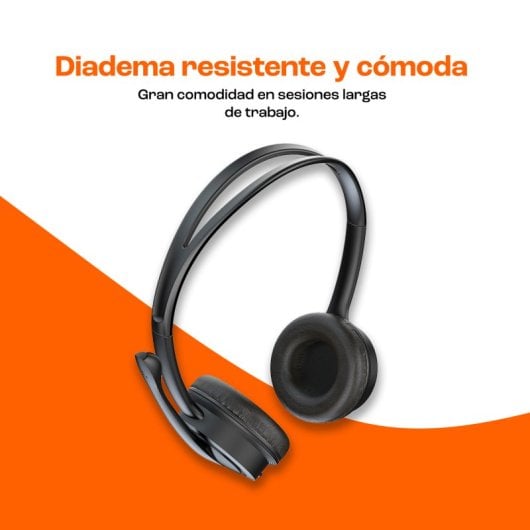 PcCom Essential Auriculares de Oficina con Micrófono Negros