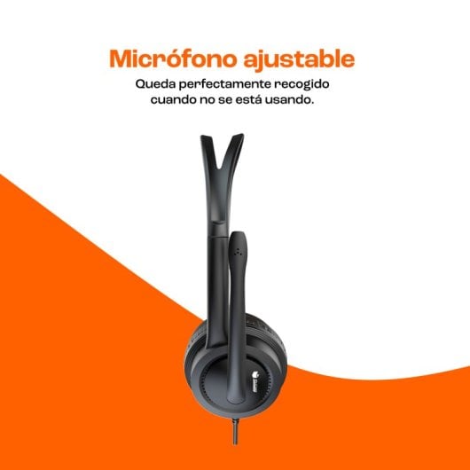 PcCom Essential Auriculares de Oficina con Micrófono Negros