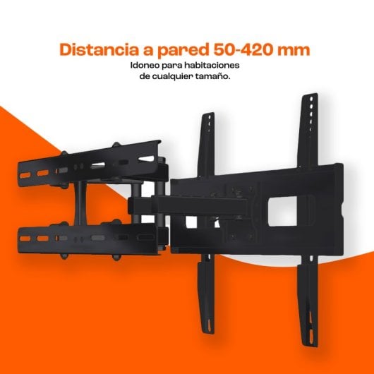 PcCom Essential Soporte TV 23 a 75" VESA 200x200/400x400 Máx 50Kg