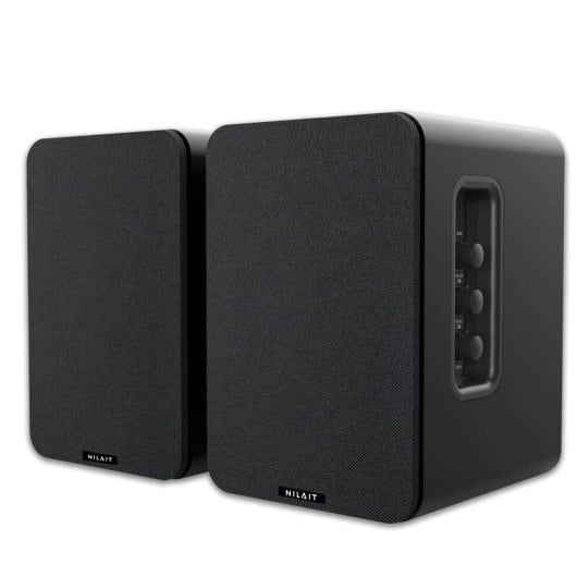 Nilait Hiphoniq Altavoces Bluetooth Madera 80W Negros