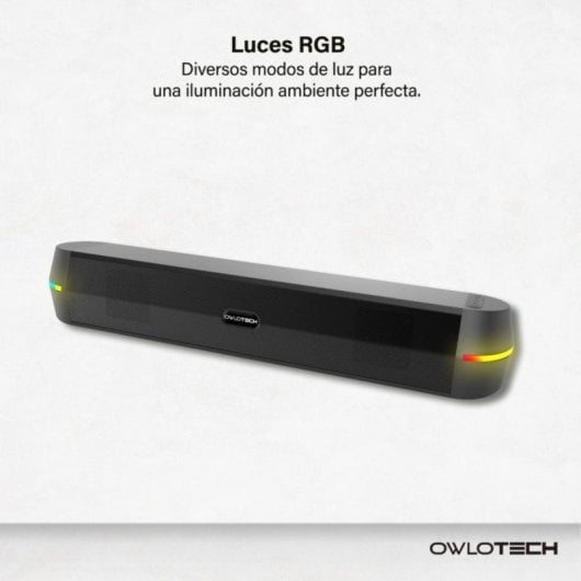 Barra di suono Desksound Bluetooth 20W RGB TWS batteria 4000 mAh compatta