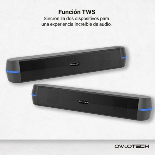 Barra di suono Desksound Bluetooth 20W RGB TWS batteria 4000 mAh compatta