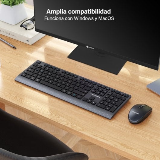 Owlotech MK700 Combo Teclado y Ratón Low Profile Dark Grey
