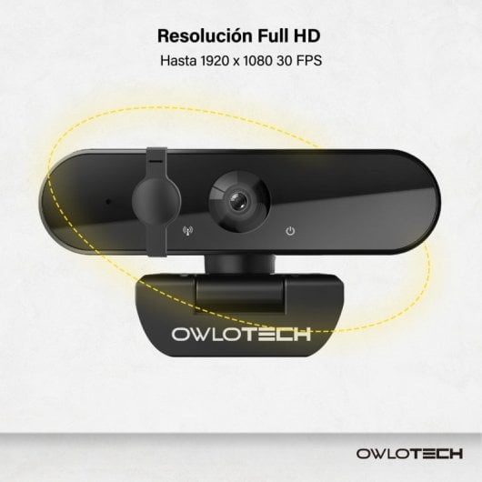 Owlotech C300 Webcam Full HD 1080p/30fps Negra