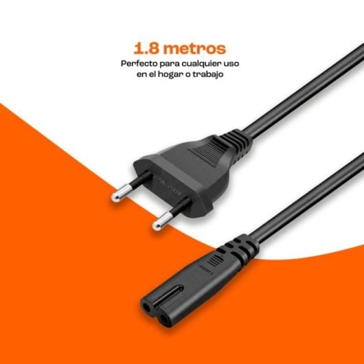 Cabo de Alimentação PCCOM Essential C7/Schuko 1.8M Preto 250V 2.5A Universal
