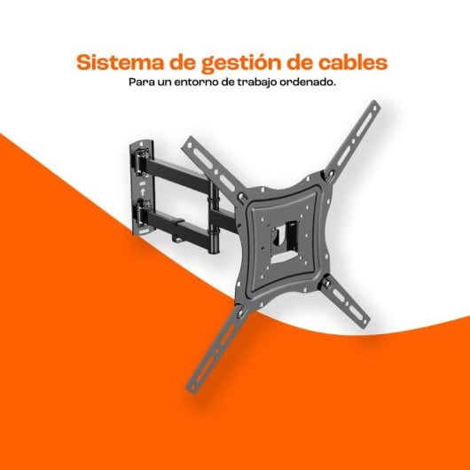 PcCom Essential Soporte TV 17 a 55" VESA 200x200/400x400 Máx 35Kg