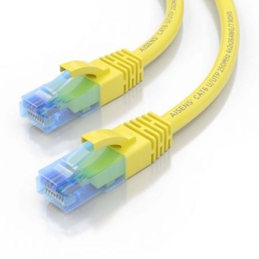Aisens A135-0829 Cable de Red RJ45 Cat.6 25cm Amarillo