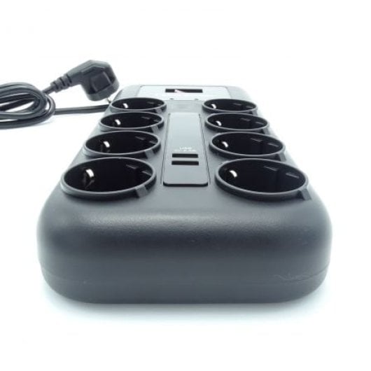 CyberPower P0820SUF0-DE Regleta 8 Tomas Schuko 2 USB 1.8m Negra