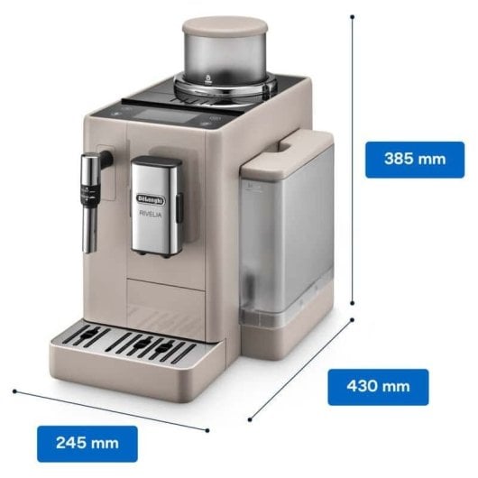 DeLonghi Rivelia Cafetera Superautomática Molinillo 19 Bares Beige + WiZ Enchufe Inteligente WiFi