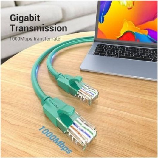 Vention IBEGH Cable de Red RJ45 UTP Cat.6 2m Verde