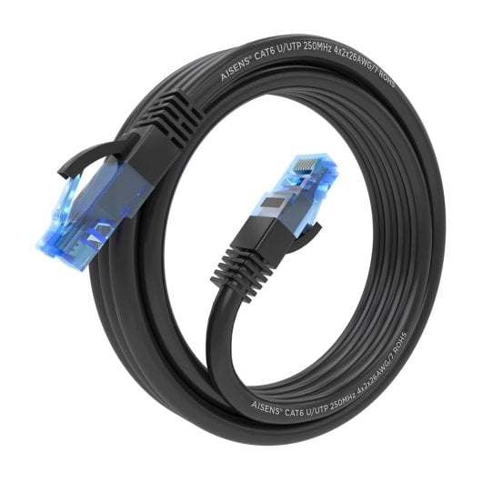 Aisens A135-0846 Cable de Red RJ45 Cat.6 3m Negro