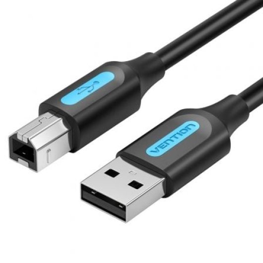 Vention COQBH Cable USB 2.0 Impresora Tipo-A a Tipo-B 2m 480Mbps Negro