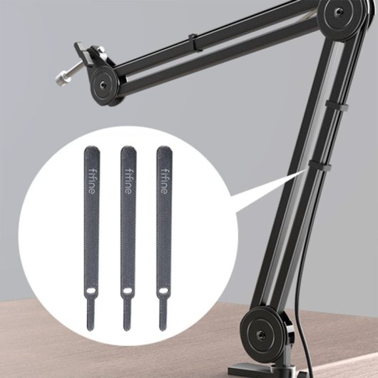 Fifine BM63 Soporte de Brazo Articulado para Micrófono hasta 2Kg Metal Negro