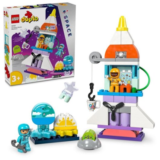 Lego Duplo Aventura en Lanzadera Espacial 3en1 +3 Años