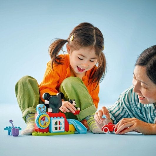 Lego Duplo Disney Casa y Coche de Mickey Mouse, Juguete Montessori +2 Años