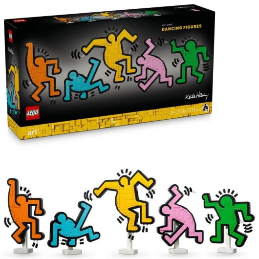 Lego Art Keith Haring: Tanzende Figuren, Bau- und Dekoset für Erwachsene