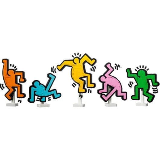 Lego Art Keith Haring: Tanzende Figuren, Bau- und Dekoset für Erwachsene