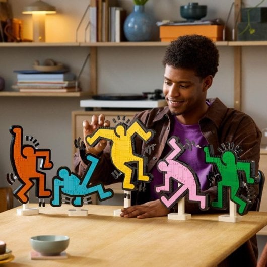 Lego Art Keith Haring: Tanzende Figuren, Bau- und Dekoset für Erwachsene