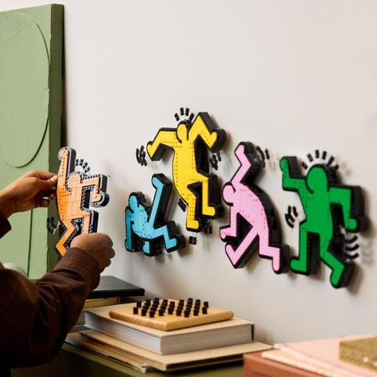 Lego Art Keith Haring: Tanzende Figuren, Bau- und Dekoset für Erwachsene