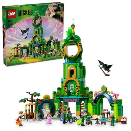 Lego Wicked Bienvenidos a Emerald City, Juguete Coleccionable con Una Torre, Glinda y Elphaba, +9 Años