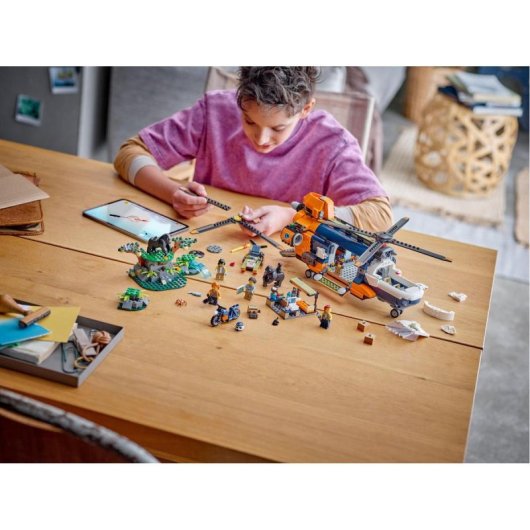 Lego City Exploradores de la Jungla: Helicóptero en Campamento Base +8 Años